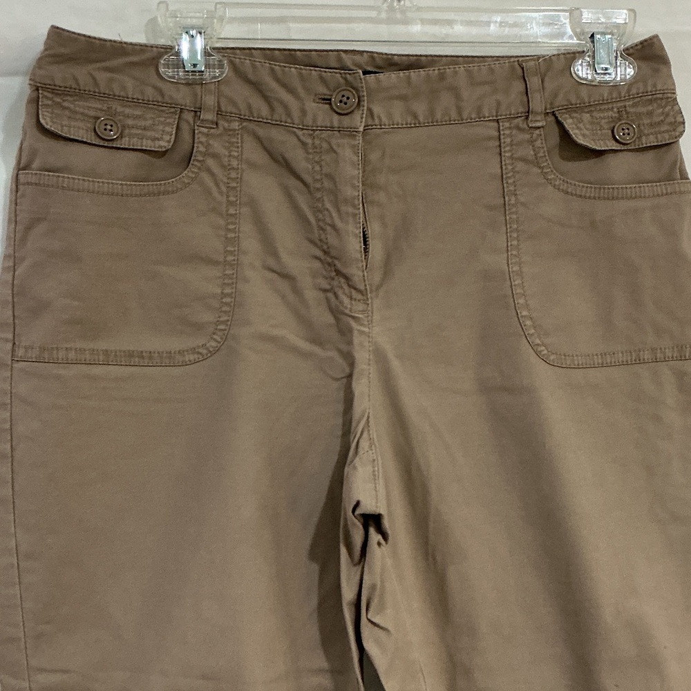 Axcess Khaki Capris with Front Patch Pockets - Picture 3 of 9